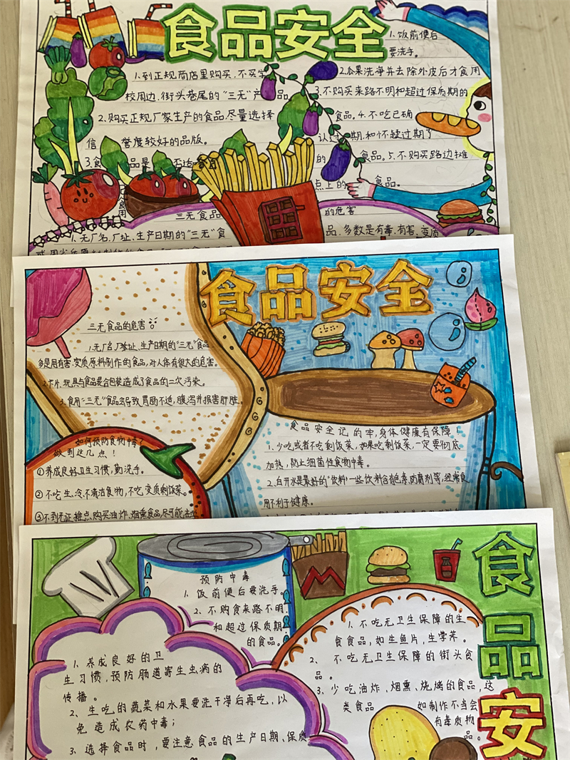 制止餐饮浪费,拒绝"三无"食品和"三高"食品,培养良好的生活行为习惯